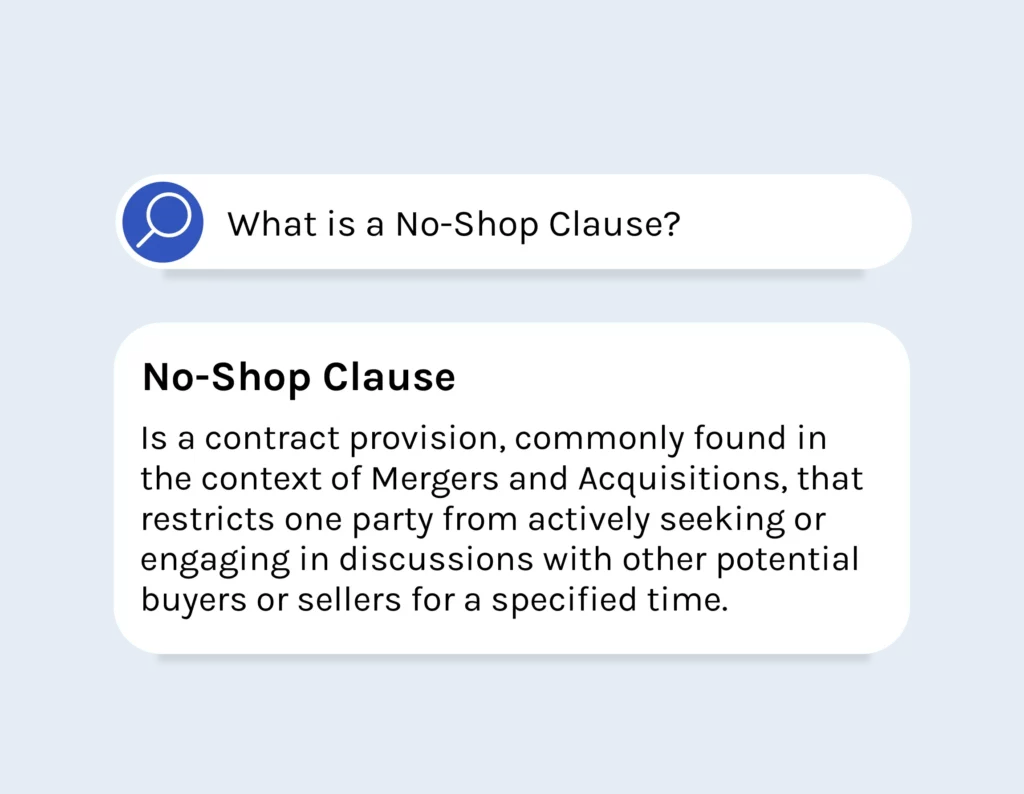 no-shop-clause-meaning